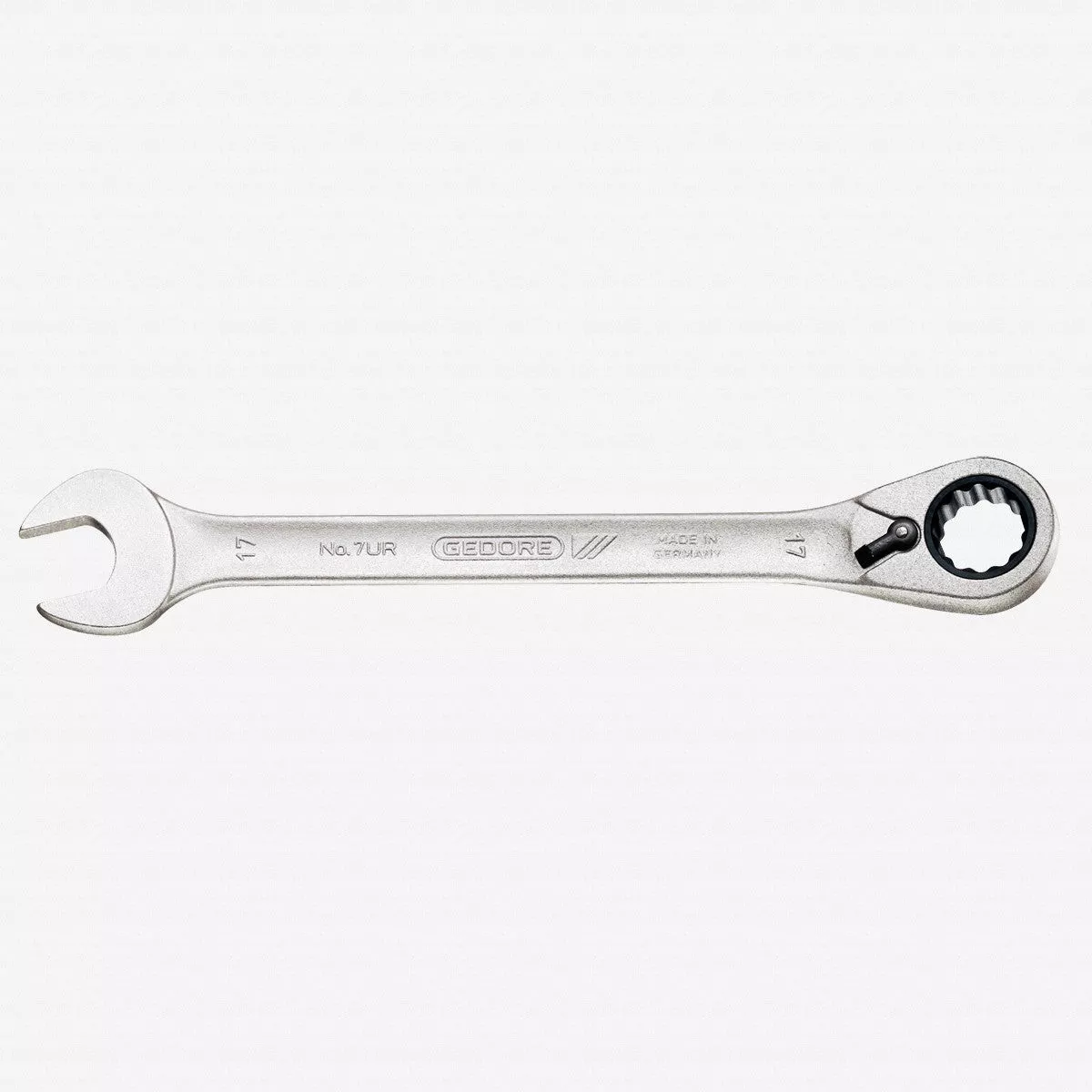 Gedore 7 UR 17 Combination ratchet spanner, reversible, 17 mm