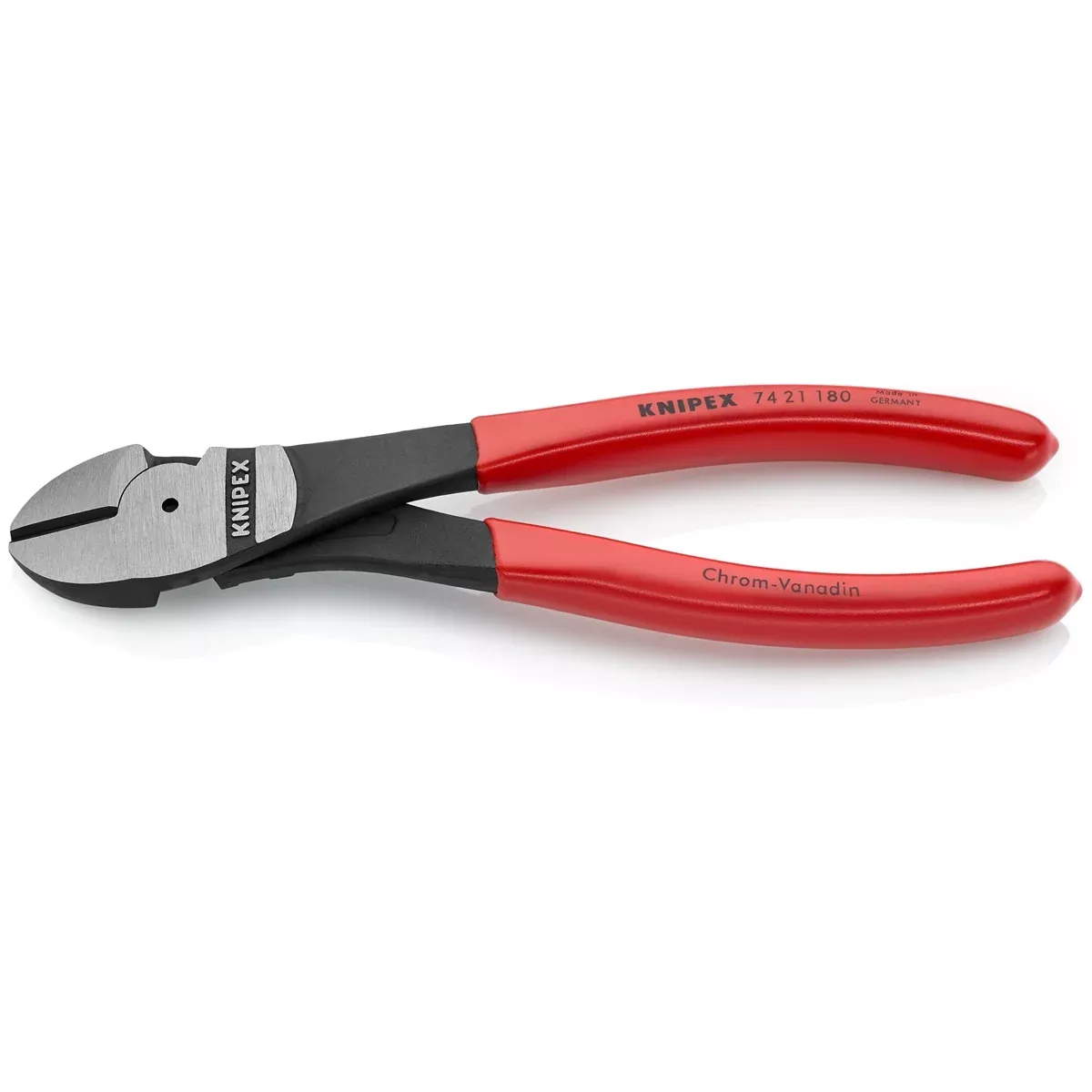 High Leverage Angled Diagonal Cutters, 7-1/4" KNP7421180 Knipex