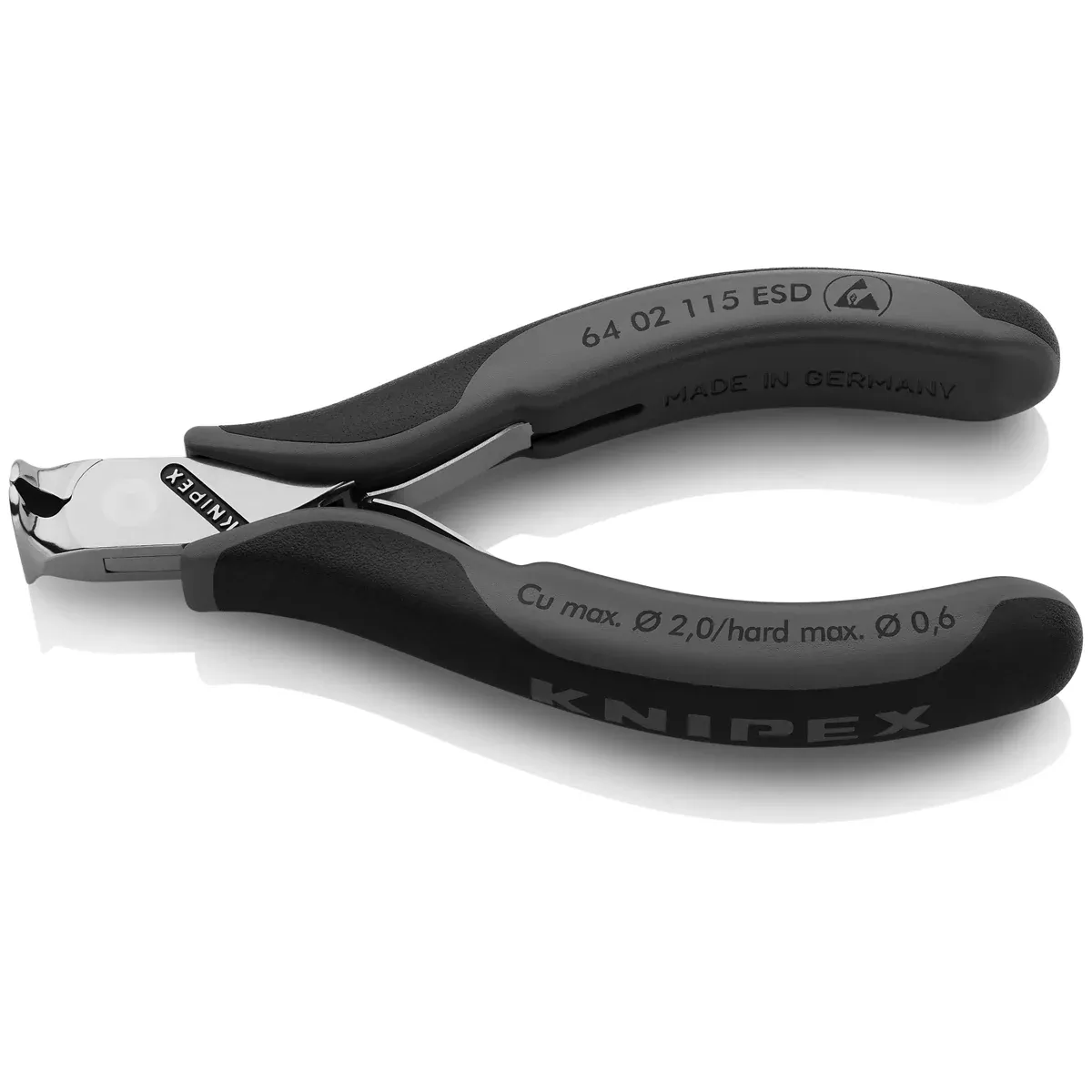 Knipex 4-1/2 in. Electronics End Cutters-ESD KNP6402115ESD Knipex