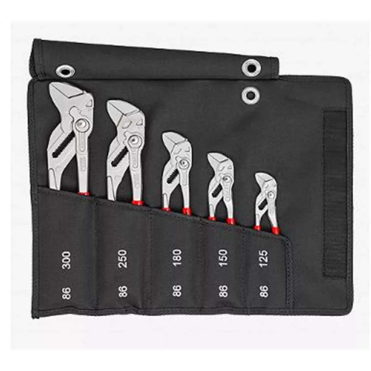 Knipex 5-Piece Pliers Wrench Set in a Tool Roll KNP001955S4 Knipex