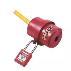 MASTERLOCK 804487 MASTERLOCK Rotating Safety Lockout - For Electrical Plug - Dielectric, Lightweight - Xenoy Thermoplastic Body - Red