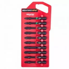 MegaPro 10pc Impact Assorted Phillips Bit Set