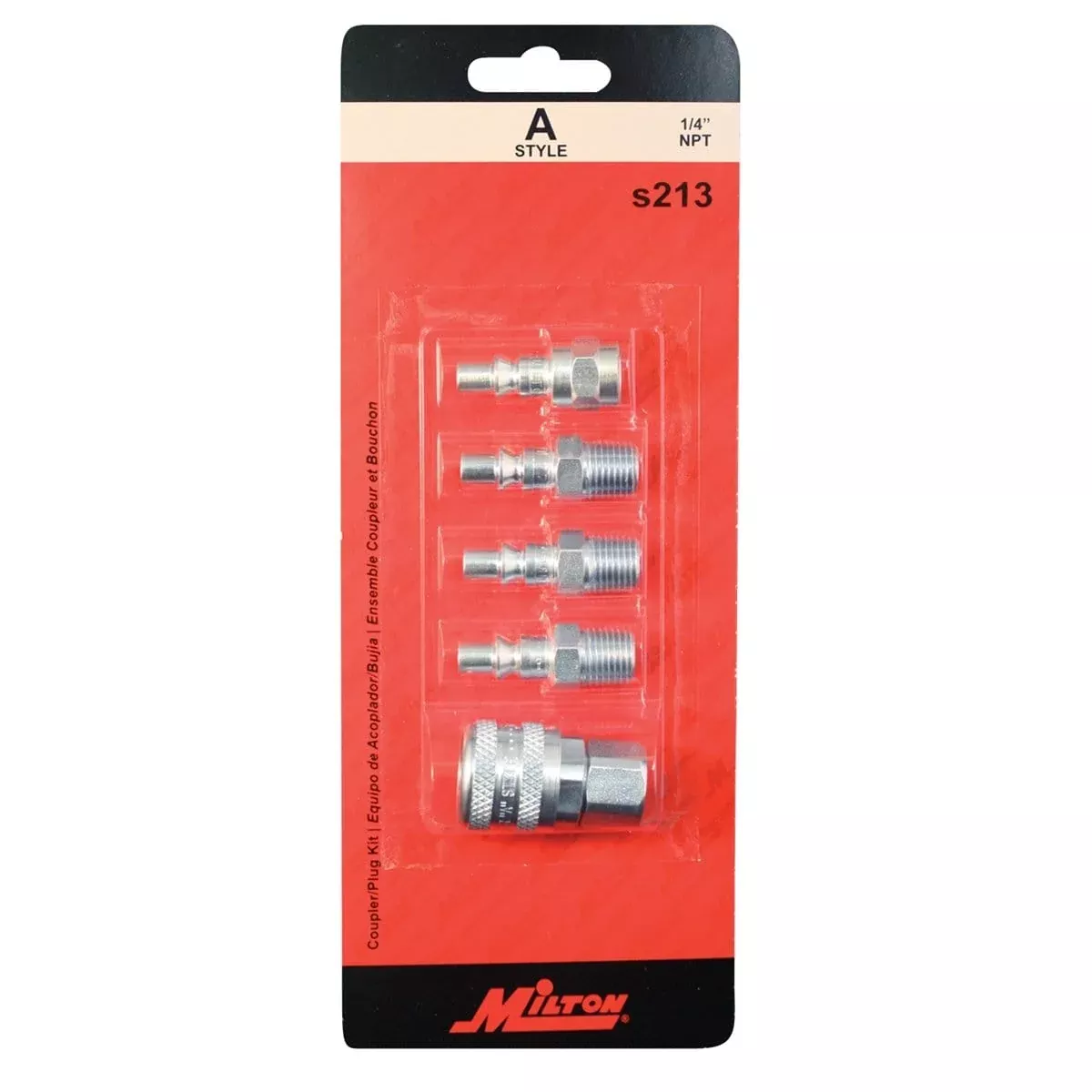 Milton Industries S-213 5 Piece A-Style Coupler Kit