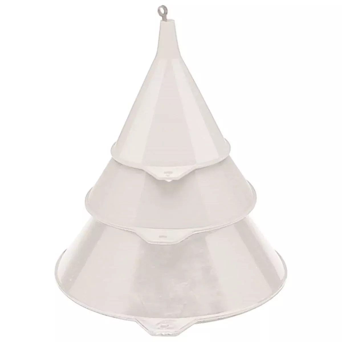 Plews Edelmann 75-075 Funnel Plastic 3Pc Set All White