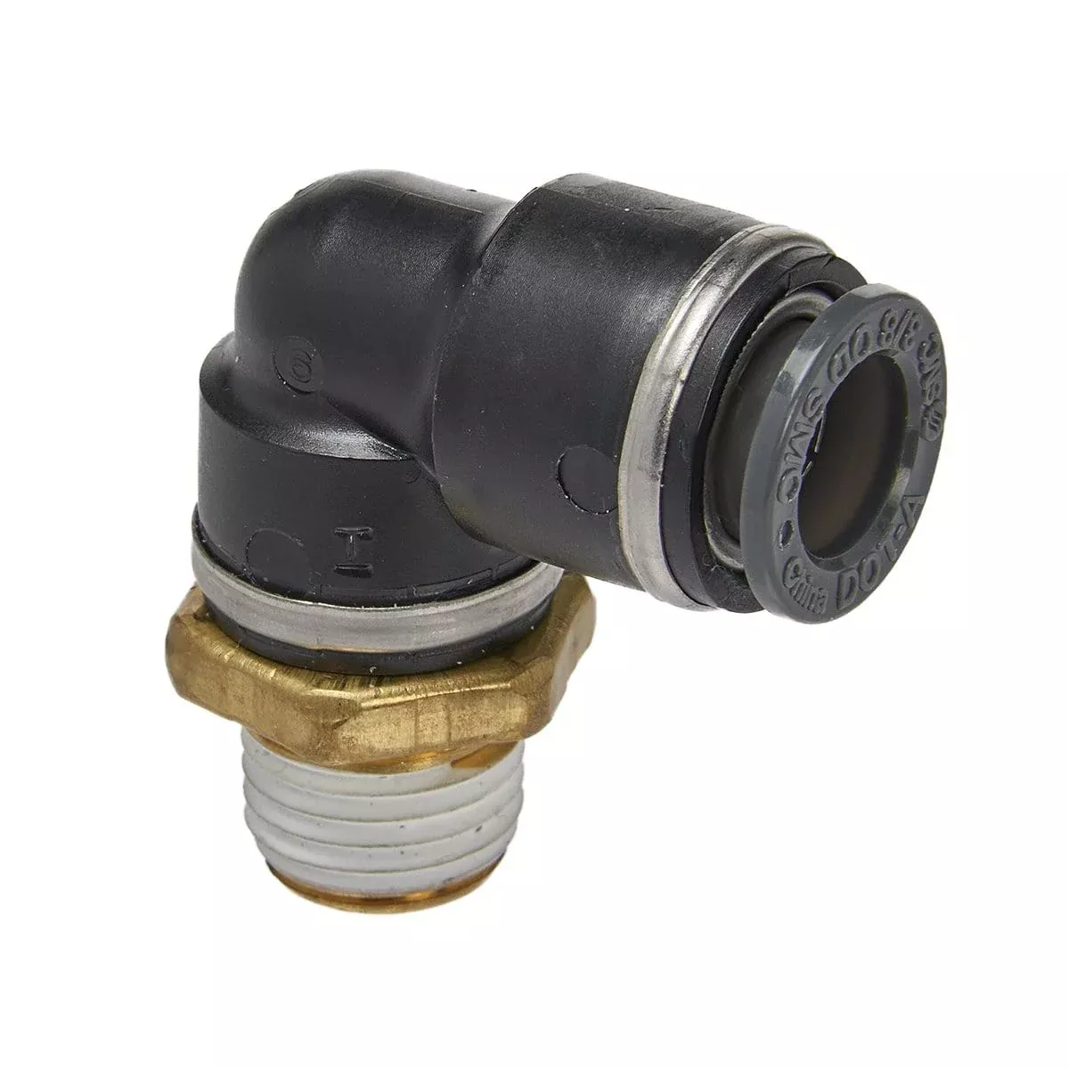 S.U.R. and R Auto Parts ABE330 Male Elbow 3/8" Tube X 1/4" Npt (2)