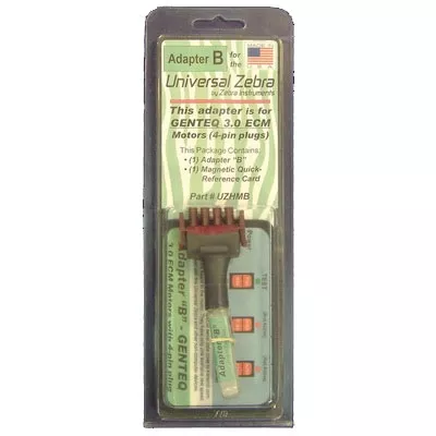 UZHMB Zebra Instruments Universal Zebra Adapter "B" for UZ-1 ECM Motor Tester