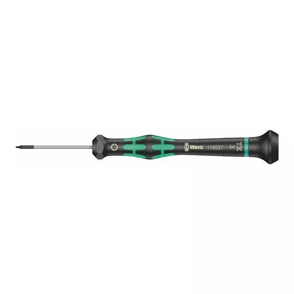 Wera 2067 Micro Torx Precision Screwdriver for Electronic Applications TX3x40mm 118037