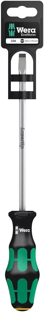 Wera 334 Slotted Screwdriver 1.2x8x175mm 100031